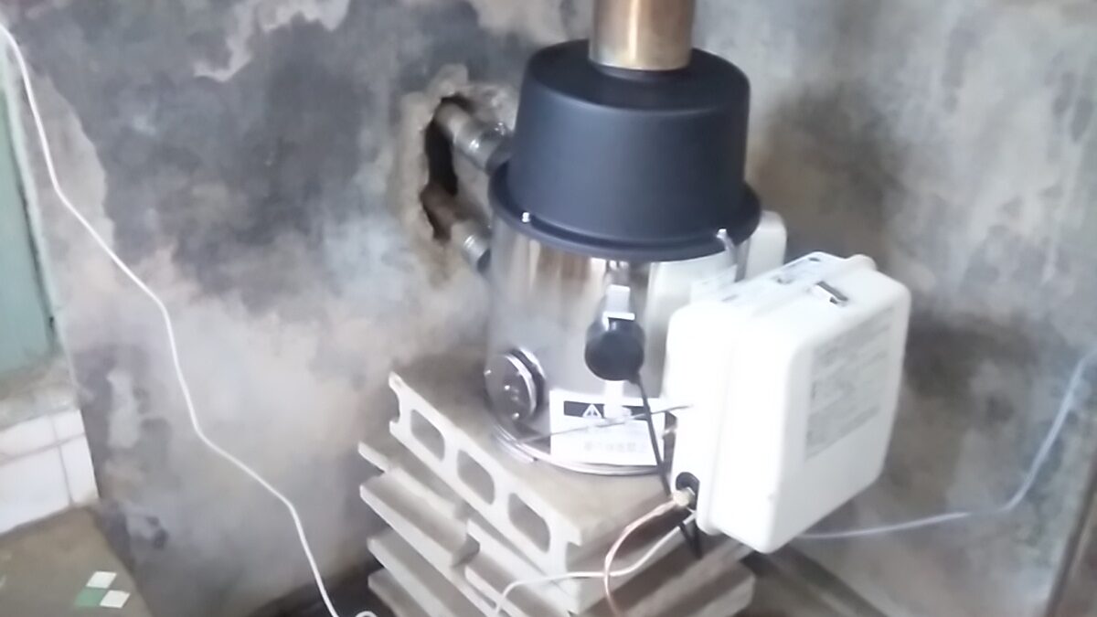 桜川市で　石油　薪　風呂釜の　取り付けいたします。