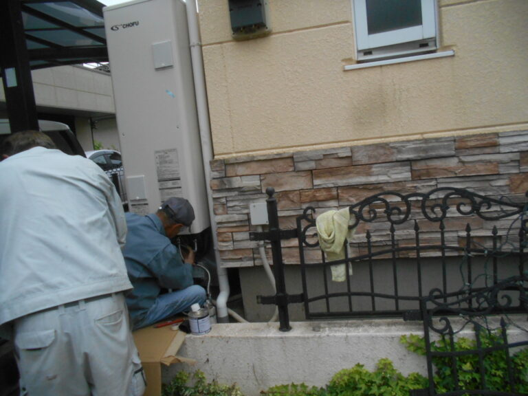 牛久市　栄町で補助金対応の長府エコキュートEHP-3704CXPの取り換え施工